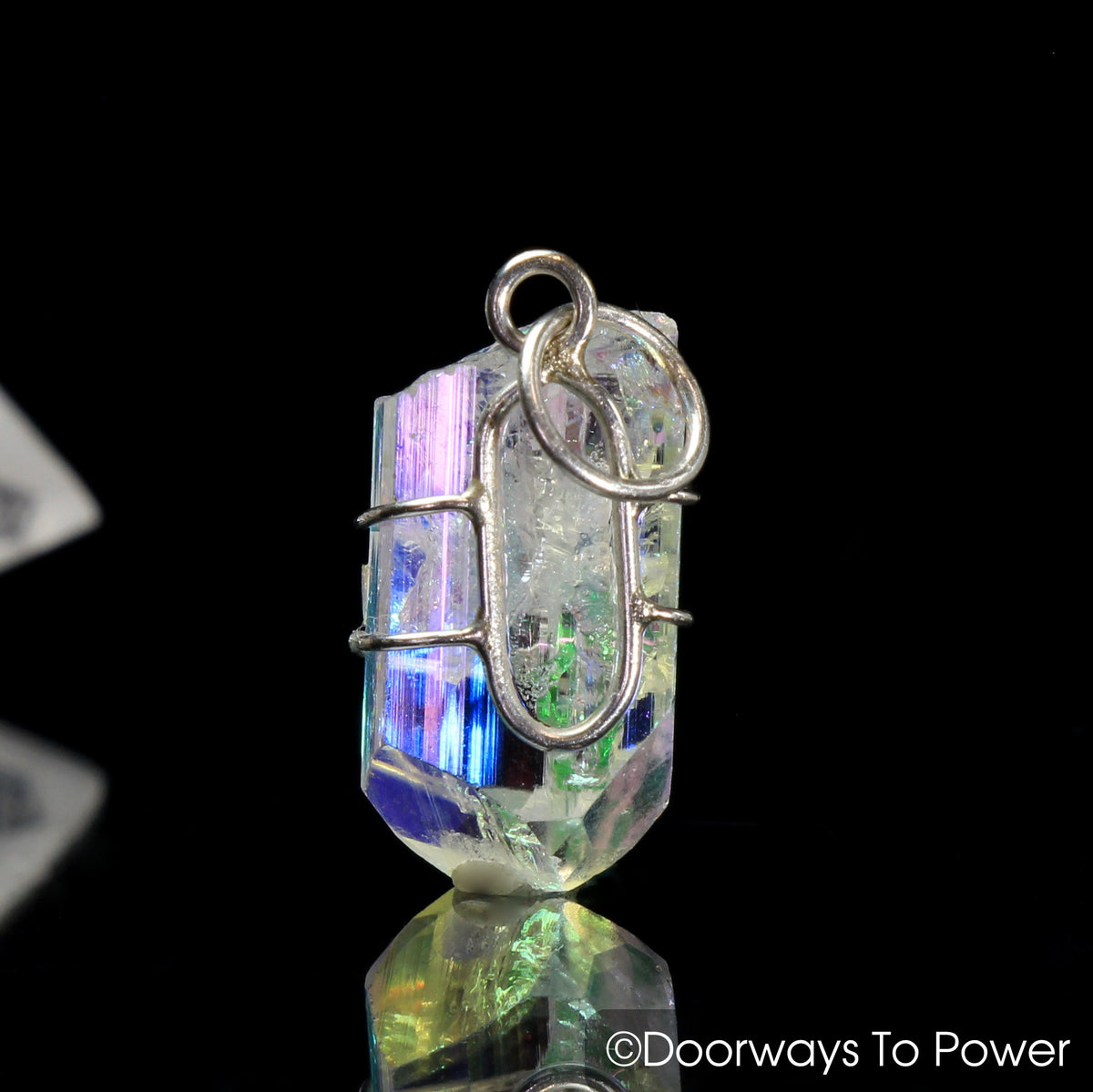 Angel Aura Danburite Synergy 12 Stone  Crystal Pendant