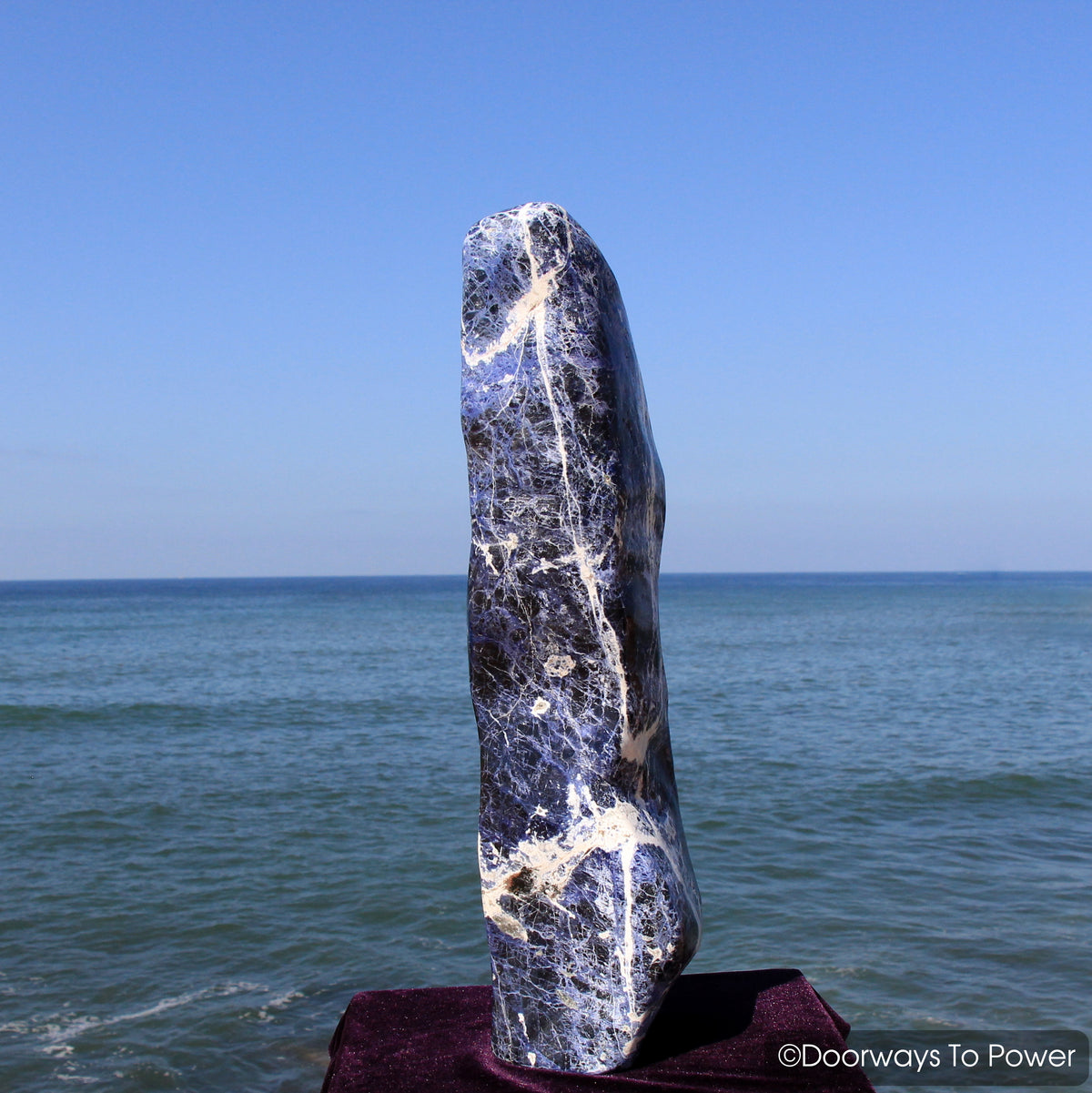 John of God Casa Crystal Sodalite Free Form Sculpture & Altar Stone