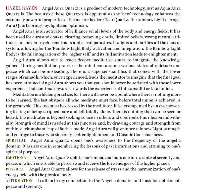 Angel Aura Quartz Properties