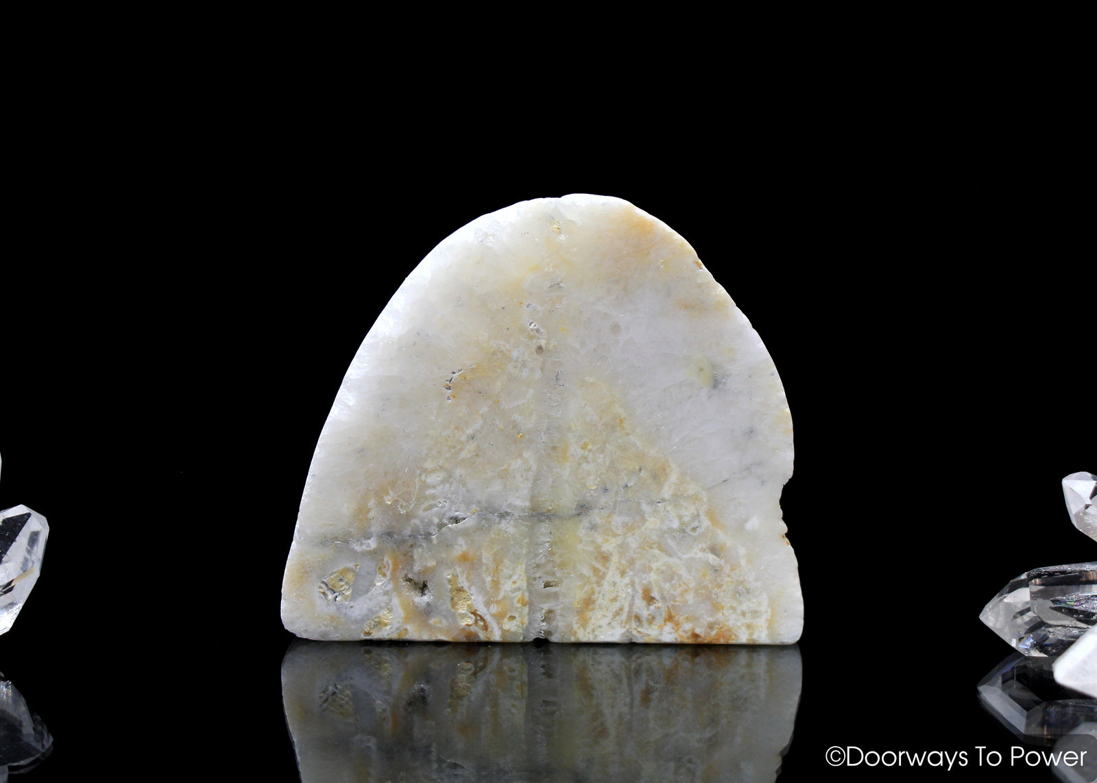 Honey & Cream Azeztulite Crystal Altar Stone Azozeo Activated
