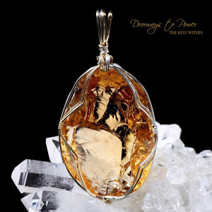 Lemurian Etherium Gold Andara Pendant 14k