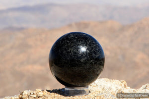 Shamanic Black Tourmaline Magicians Sphere 'Energy Shield'