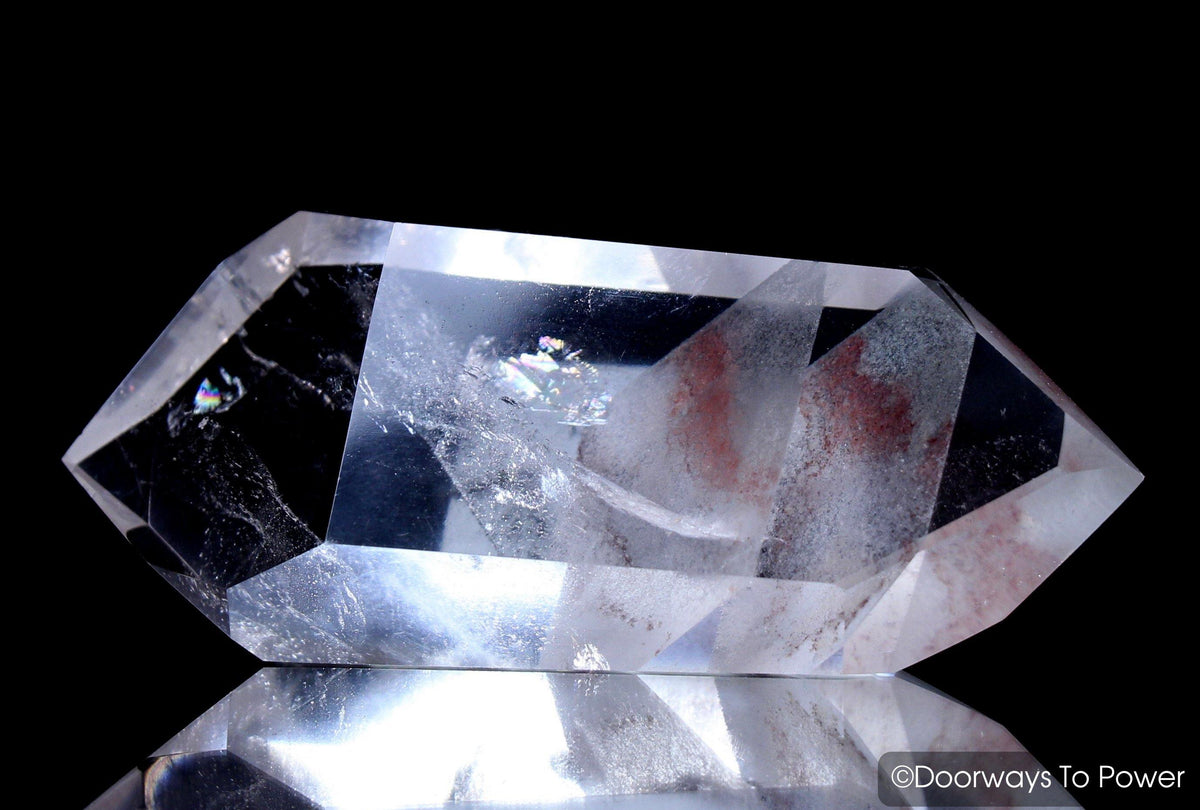 John of God Crystal DT Phantom Quartz Wand & Shaman Dow