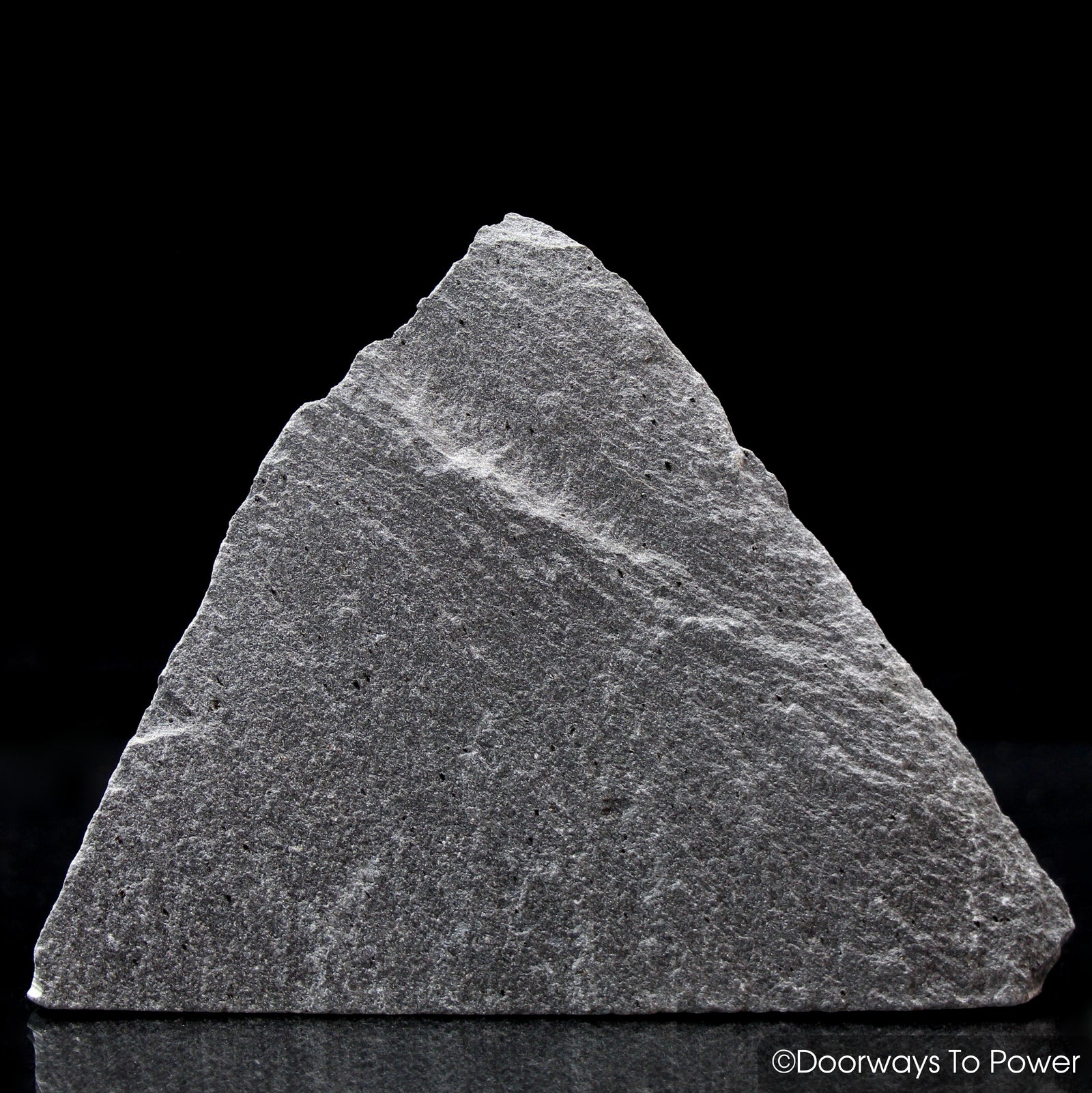 Black Azeztulite Triangle Crystal Altar Stone 