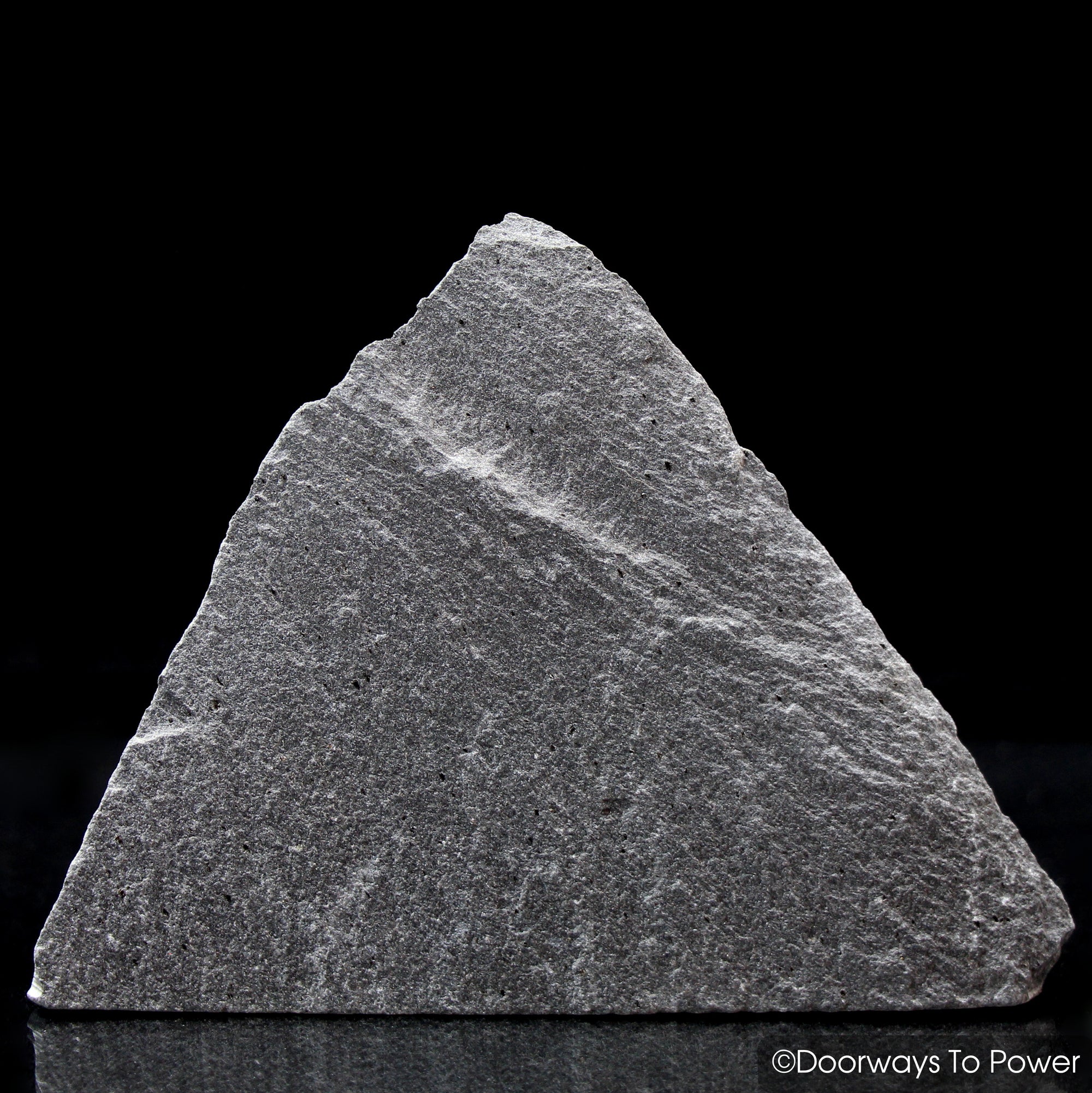 Black Azeztulite Triangle Crystal Altar Stone 