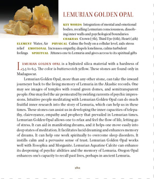 Lemurian Golden Opal Properties Book of Stones