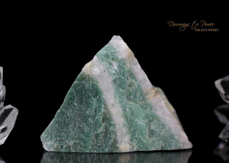 Green Azeztulite Quartz Crystal Altar Stone