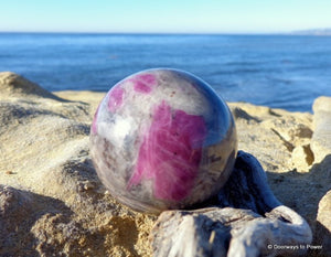 Ruby Feldspar Sphere 2"