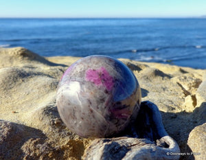 Ruby Feldspar Sphere 2"