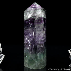 Green Purple Fluorite Generator Crystal Blessed & Energized