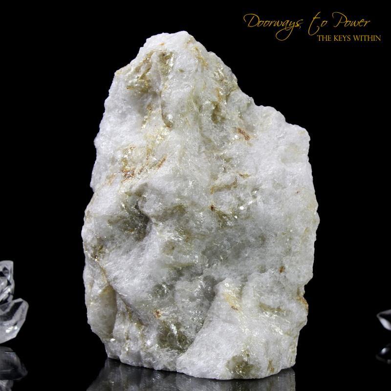 White Azeztulite Crystal Altar Stone