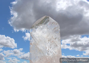 20" Lemurian Seed John of God Blessed & Energized Crystal Point