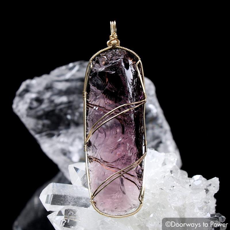 Power of Kings Andara 14k Gold Crystal Pendant