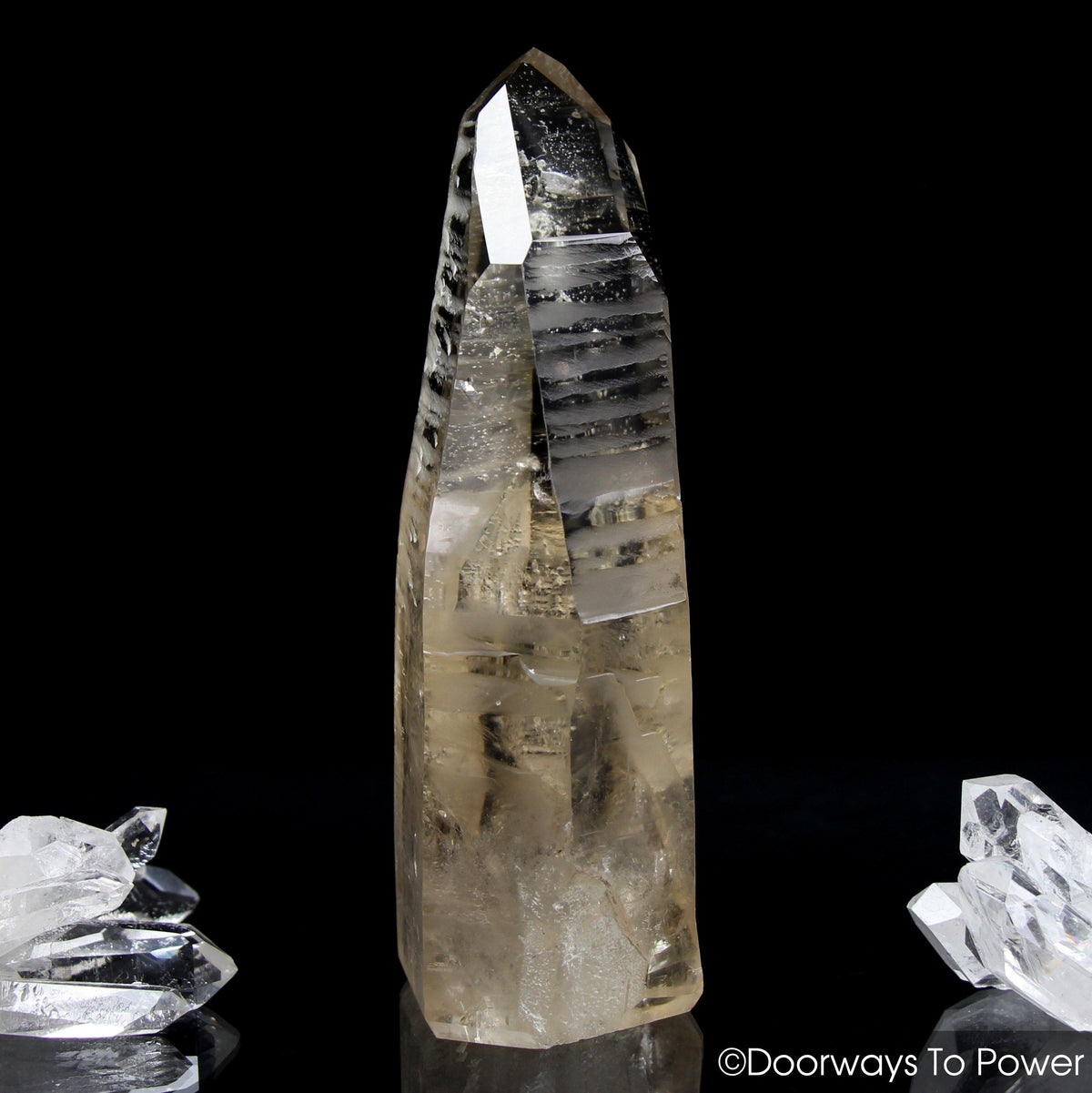 Golden Lemurian Quartz Record Keeper Crystal