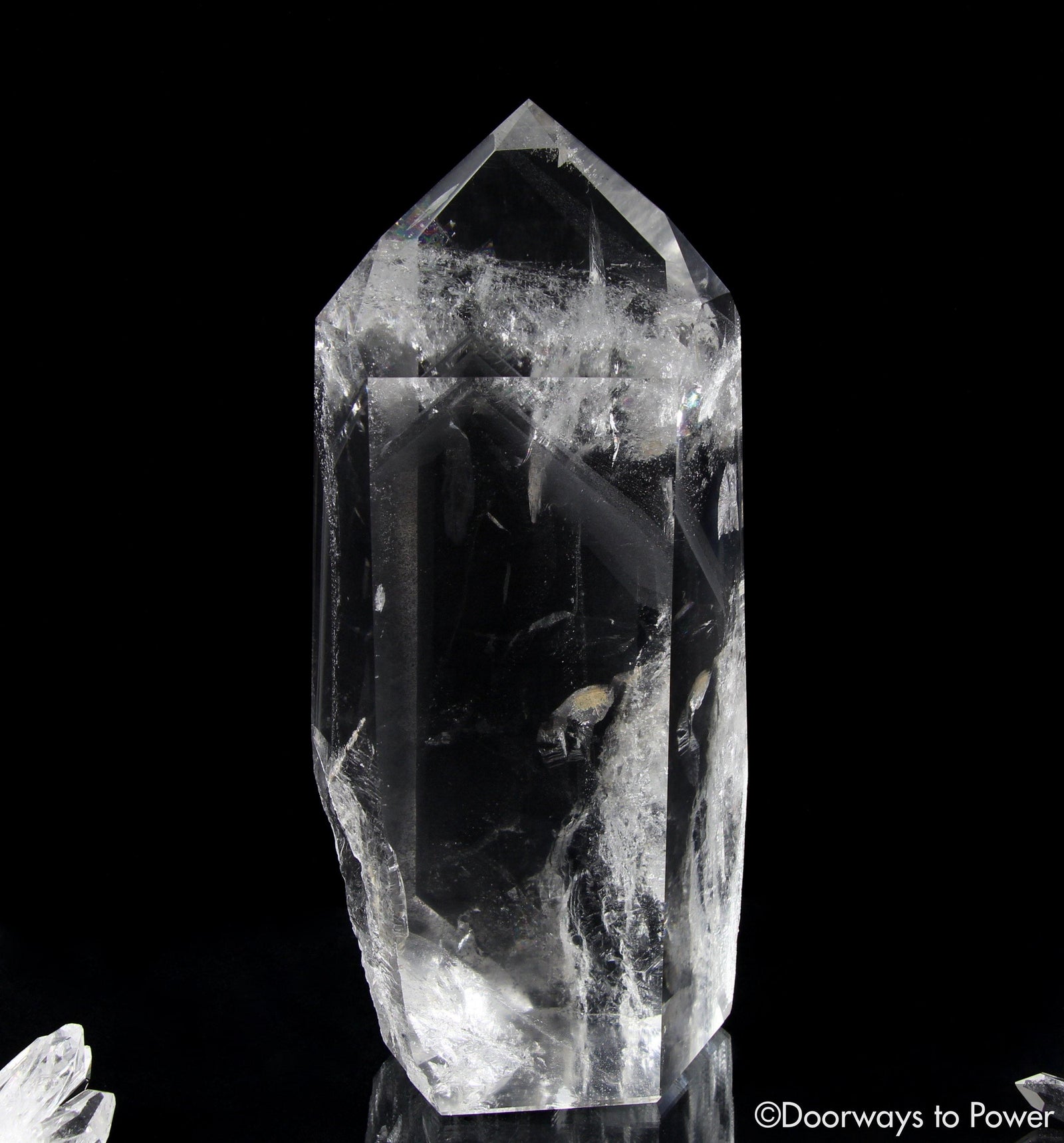 Lemurian Light Phantom Quartz Crystal XL 'ERA of LIGHT' Museum Quality