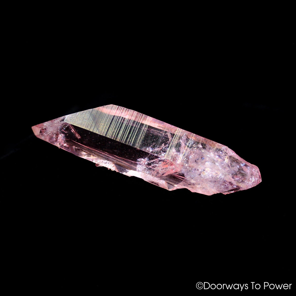 Rose Aura Colombian Lemurian Seed Record Keeper Crystal