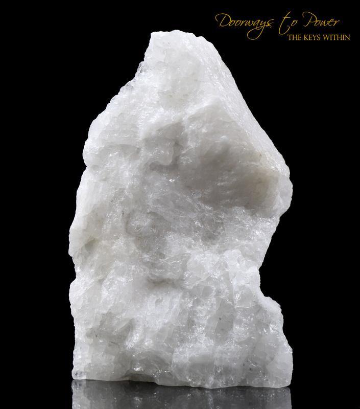 White Azeztulite Crystal Altar Stone