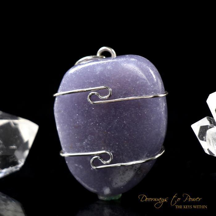 Lilac Lepidolite Crystal Pendant