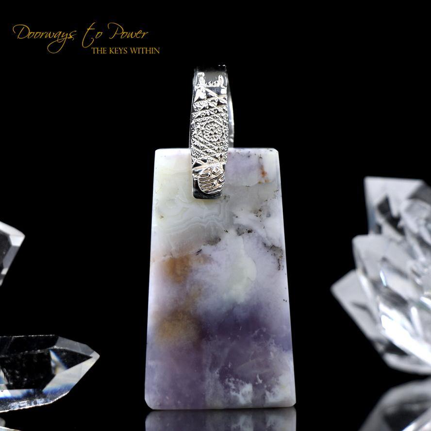 Violet Flame Opal Light Language Pendant ™ SS