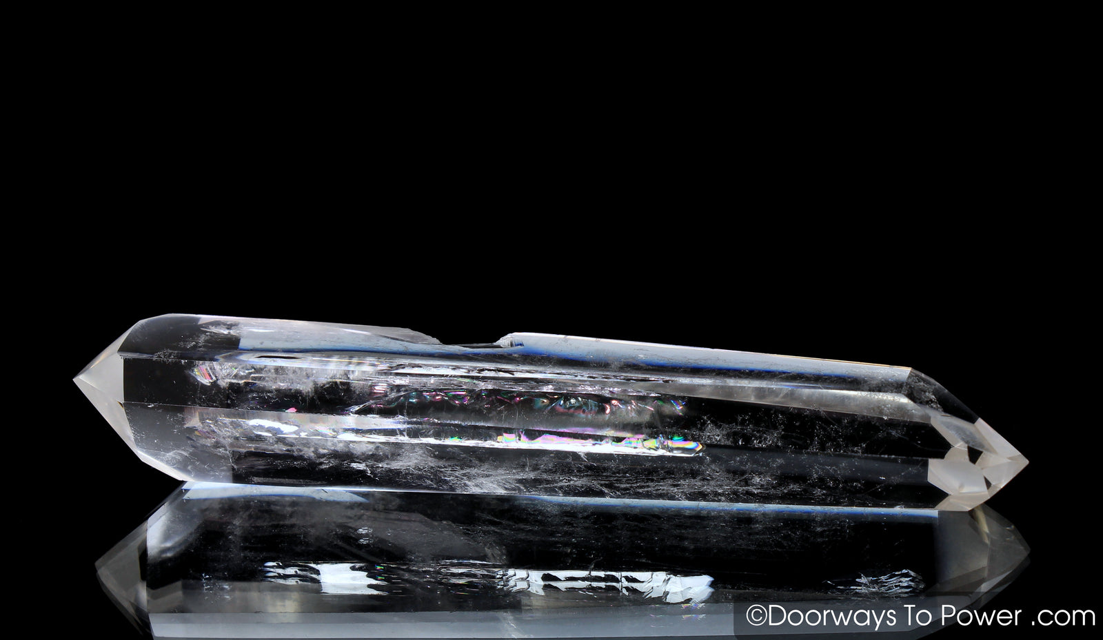 John of God Crystal Double Terminated Crystal Wand 'Weapon of Light'