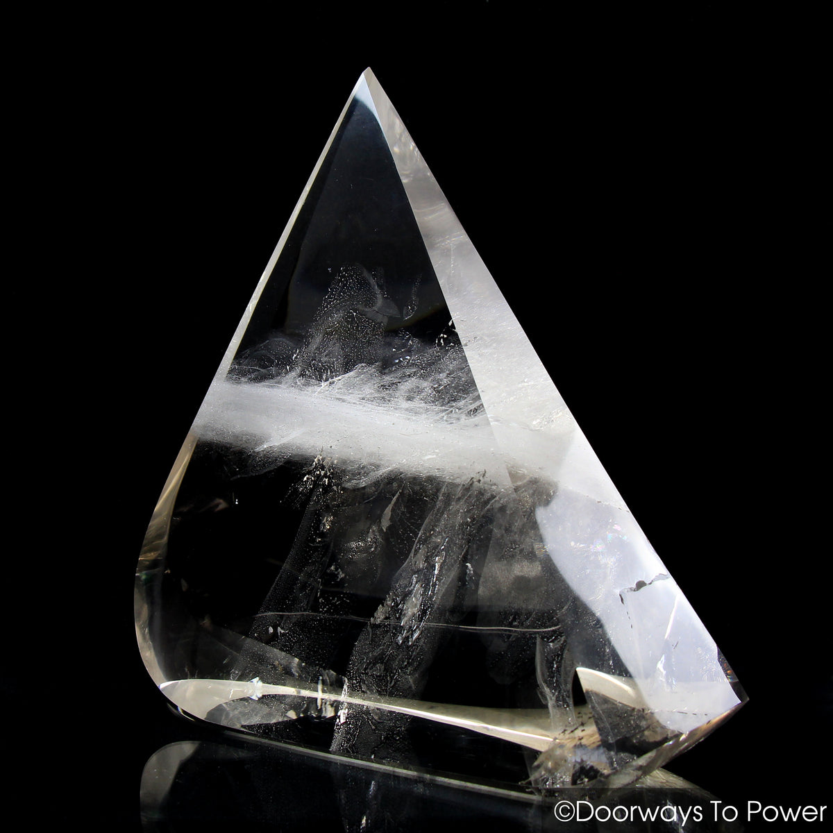 John of God Triangle Quartz Casa Crystal Sculpture 'Ascension' As Above, So Below 
