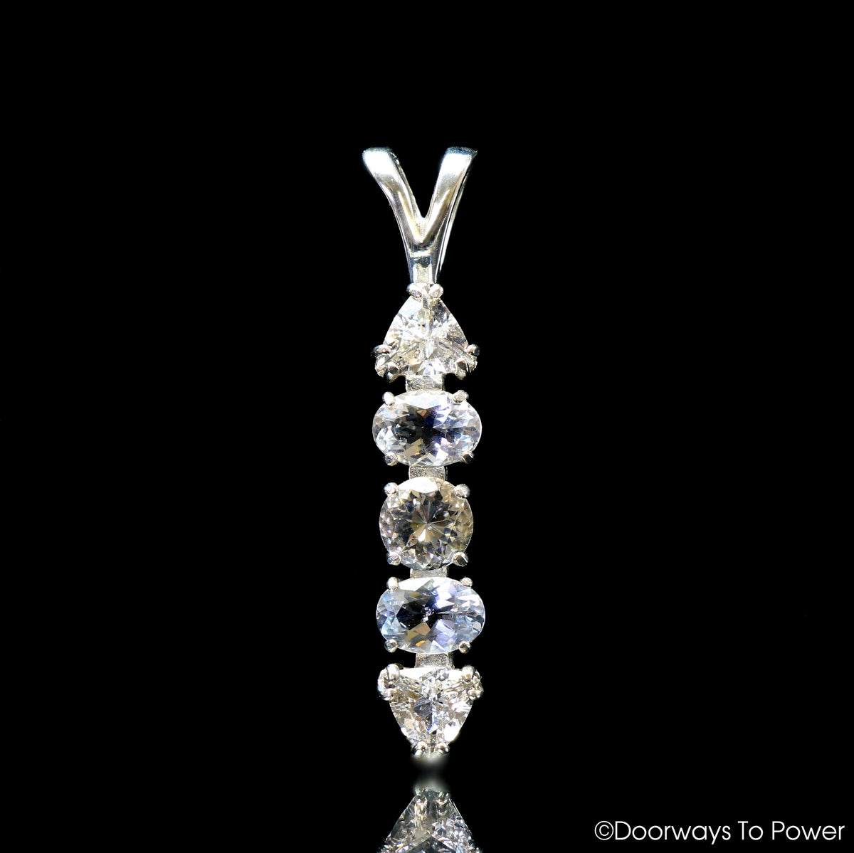 Ascension Stone Pendant Satyaloka Azeztulite, Danburite, Phenacite, Herderite & Petalite 