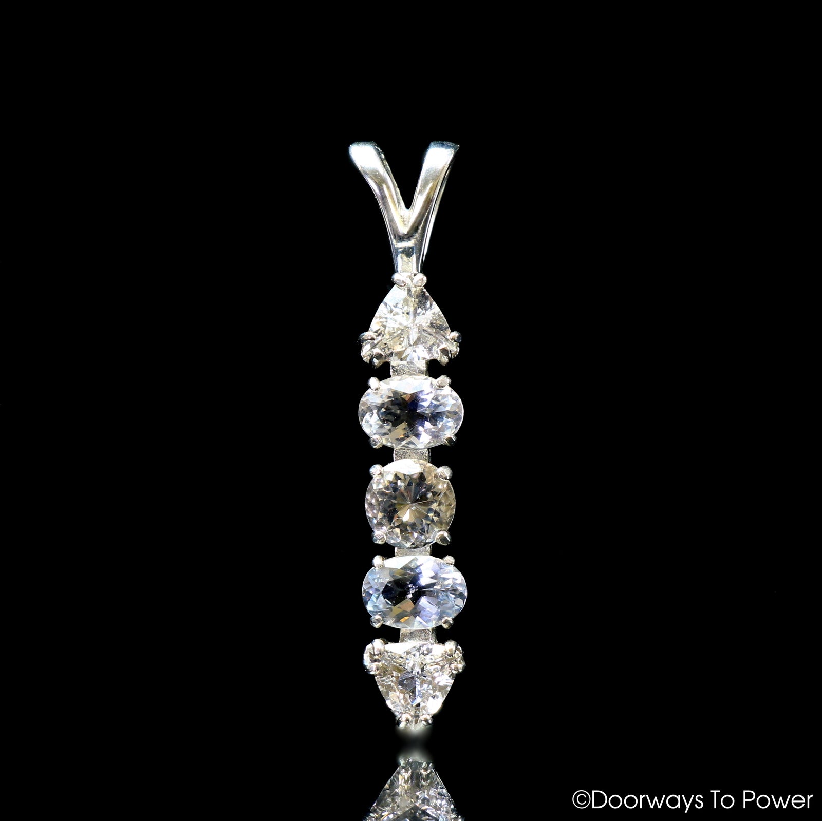 Ascension Stone Pendant Satyaloka Azeztulite, Danburite, Phenacite, Herderite & Petalite 