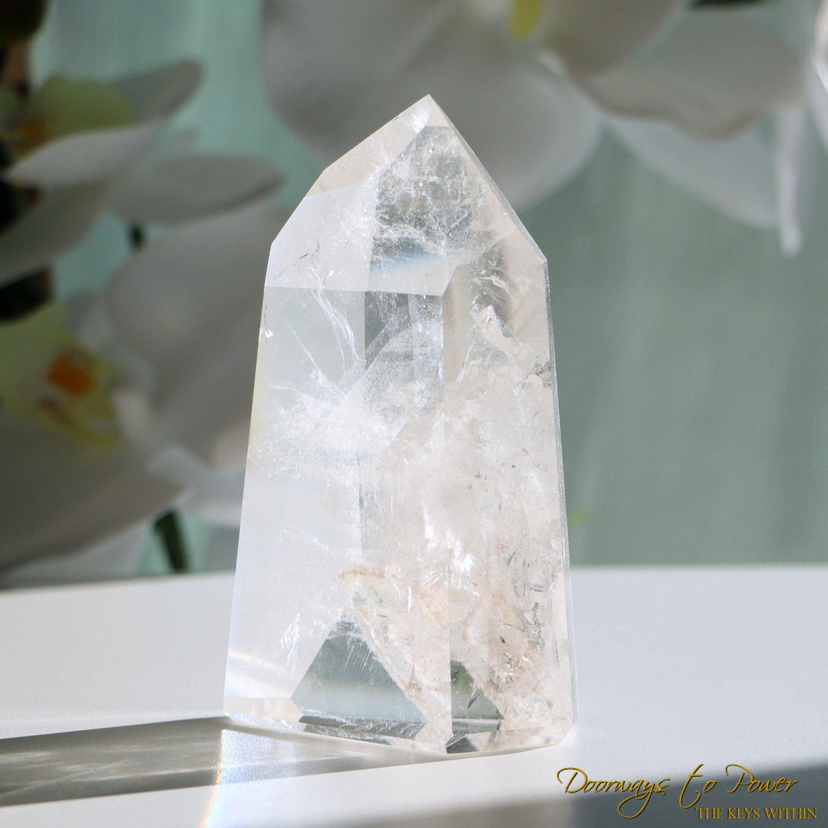 Lemurian Quartz Crystal Tower