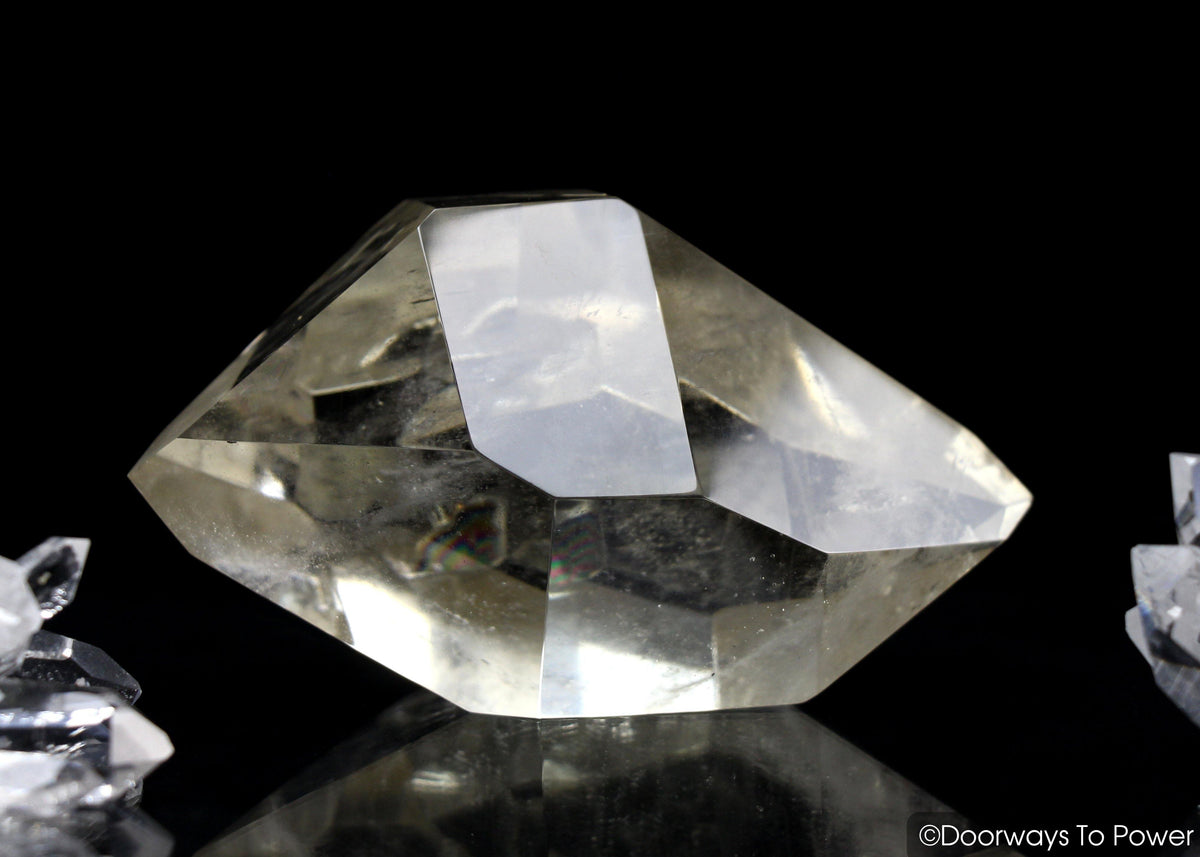 John of God Citrine Rainbow Quartz Crystal