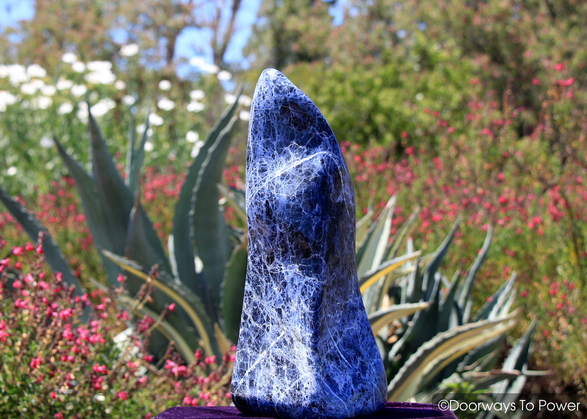 John of God Sodalite Crystal Sculpture & Altar Stone 'Deep Journey' (Rare)  20 lbs