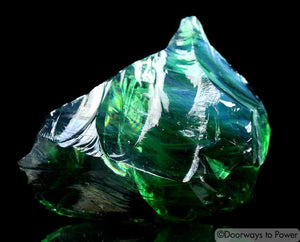 Luminescent Pleiaidan Green Monatomic Andara Crystal