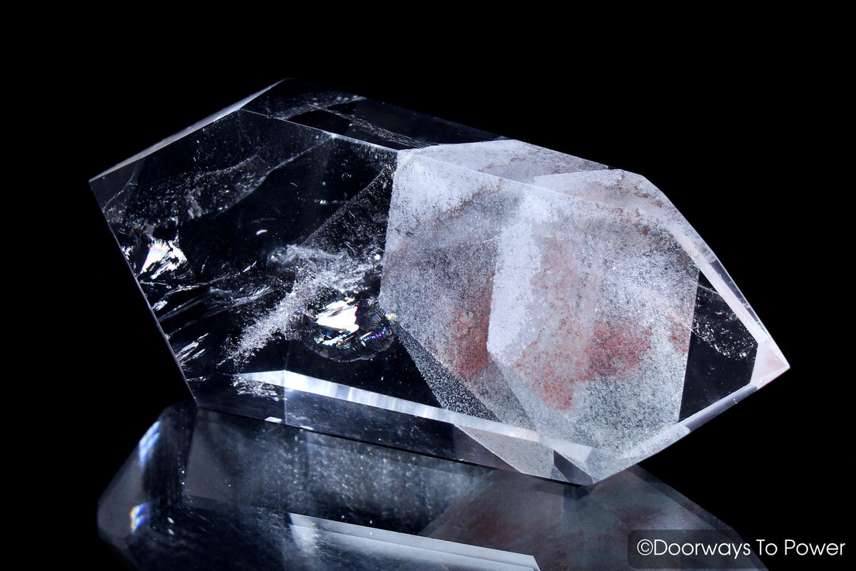 John of God Crystal DT Phantom Quartz Wand & Shaman Dow