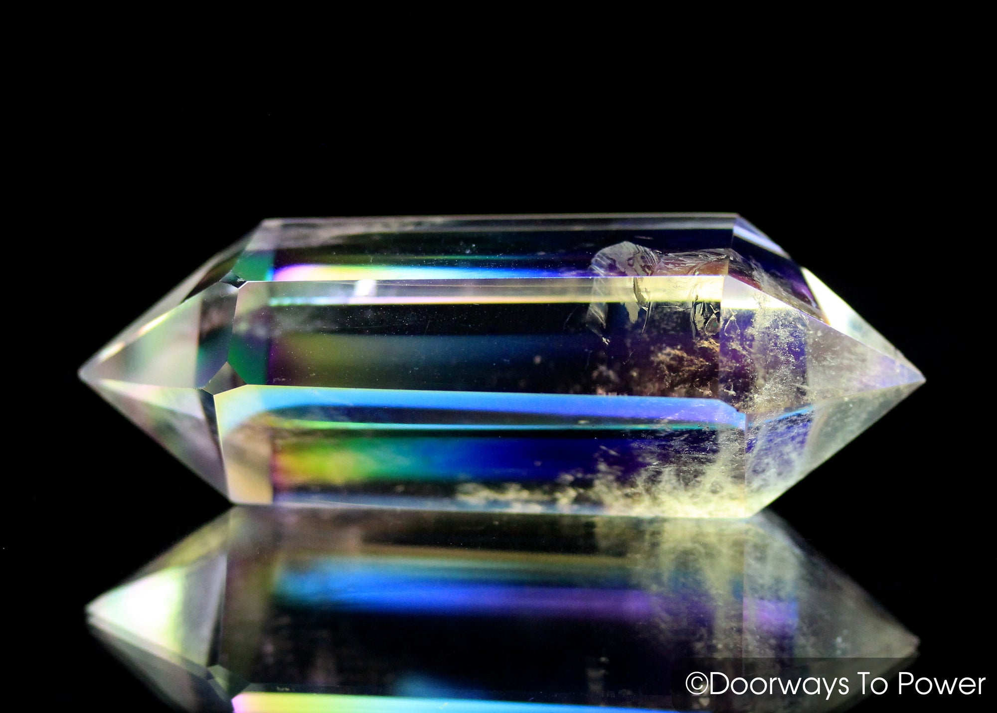 McEarl Quartz Arkansas Angel Aura Crystal Double Terminated