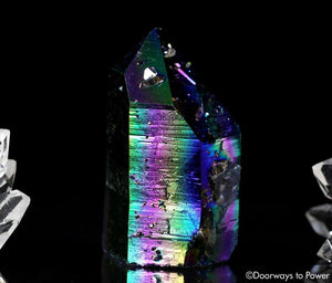 Titanium Aura Lemurian Quartz Master Record Keeper Crystal 'Energetic Perfection'