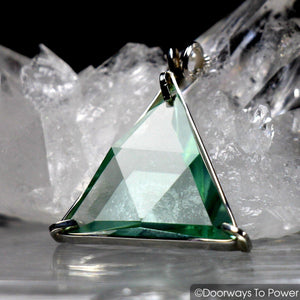Green Obsidian Star of David Vogel Casa Crystal Pendant