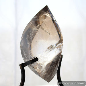 John of God Crystal Smoky Quartz Crystal Sculpture 