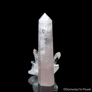 John of God Crystal Rose Quartz 'Divine Love'  Casa Crystal Generator Point