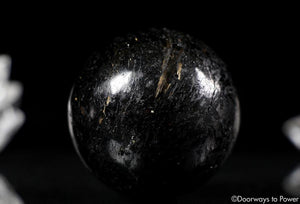 Nuummite Crystal Sphere