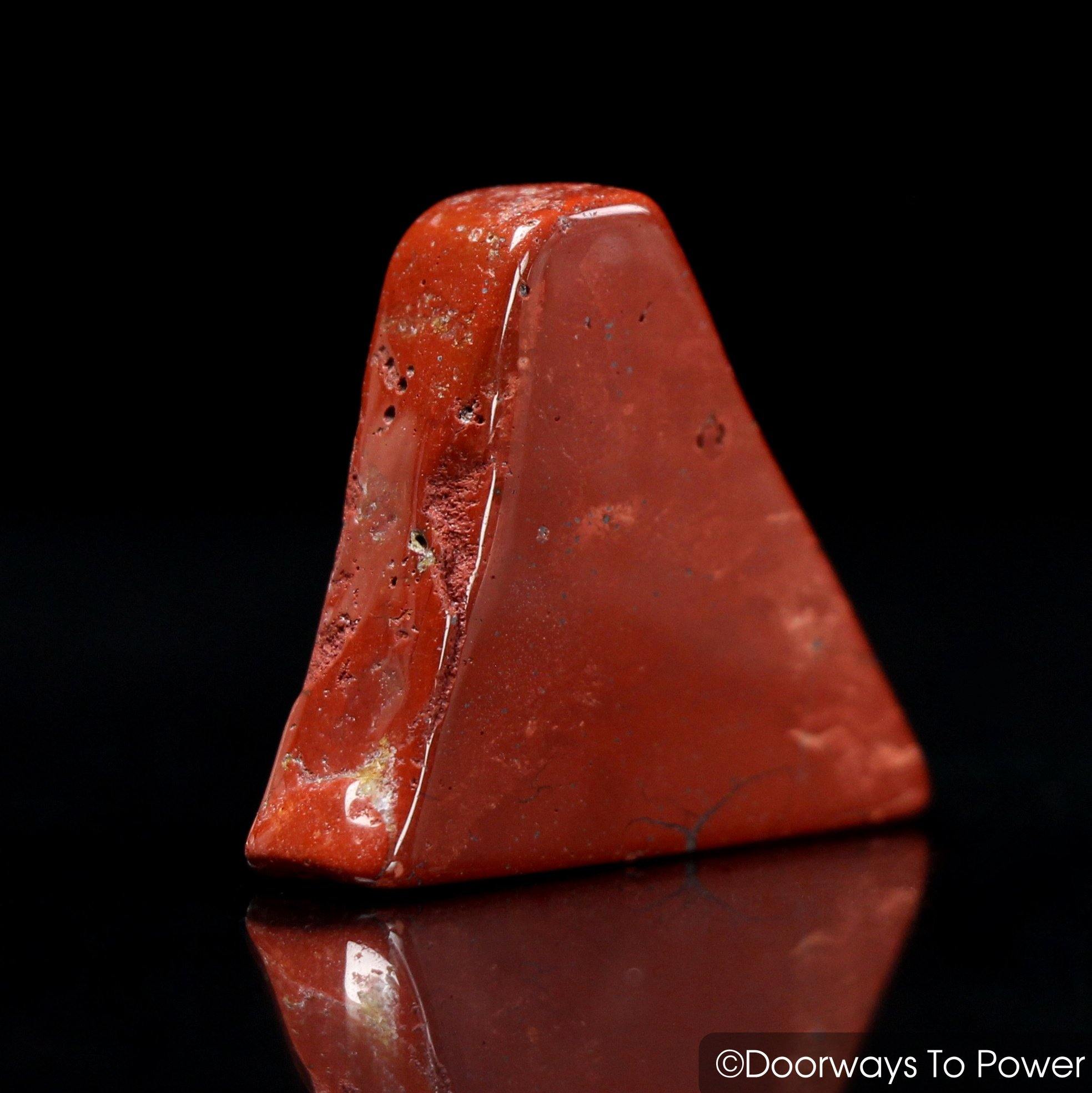Red Fire Azeztulite Crystal Polished Tumbled Stone