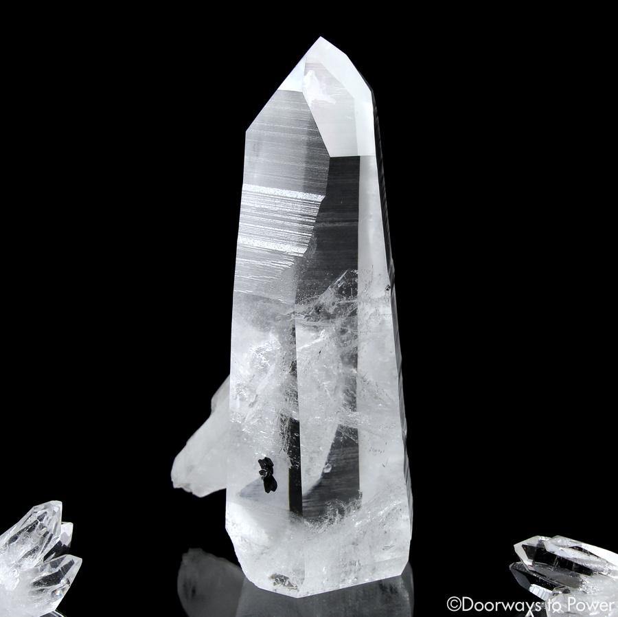 Lemurian Penetrator Quartz Temple Heart Dow Master Crystal 'Black Butterfly'