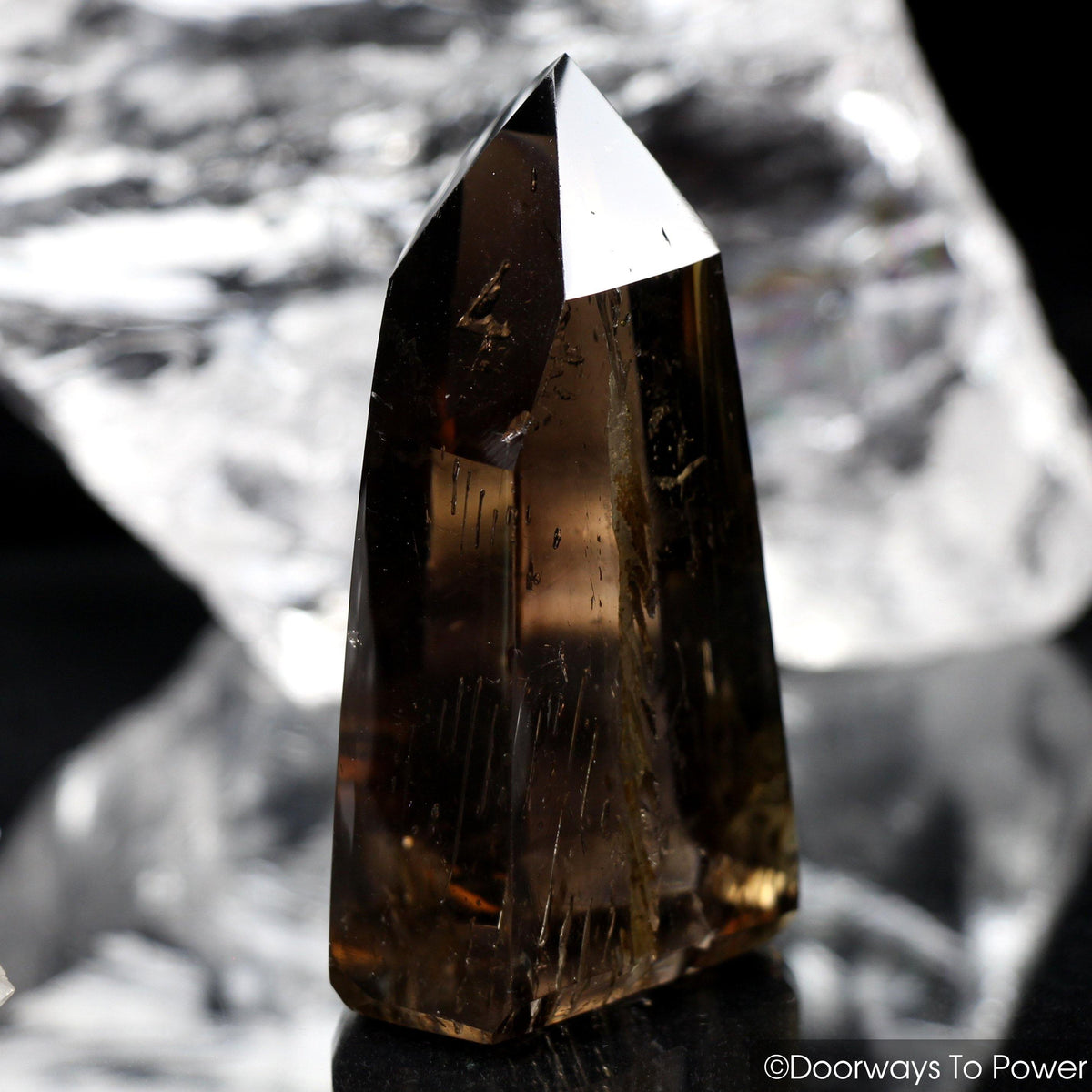 John of God Smoky Quartz Isis Crystal Point 'Grounding & Protection'