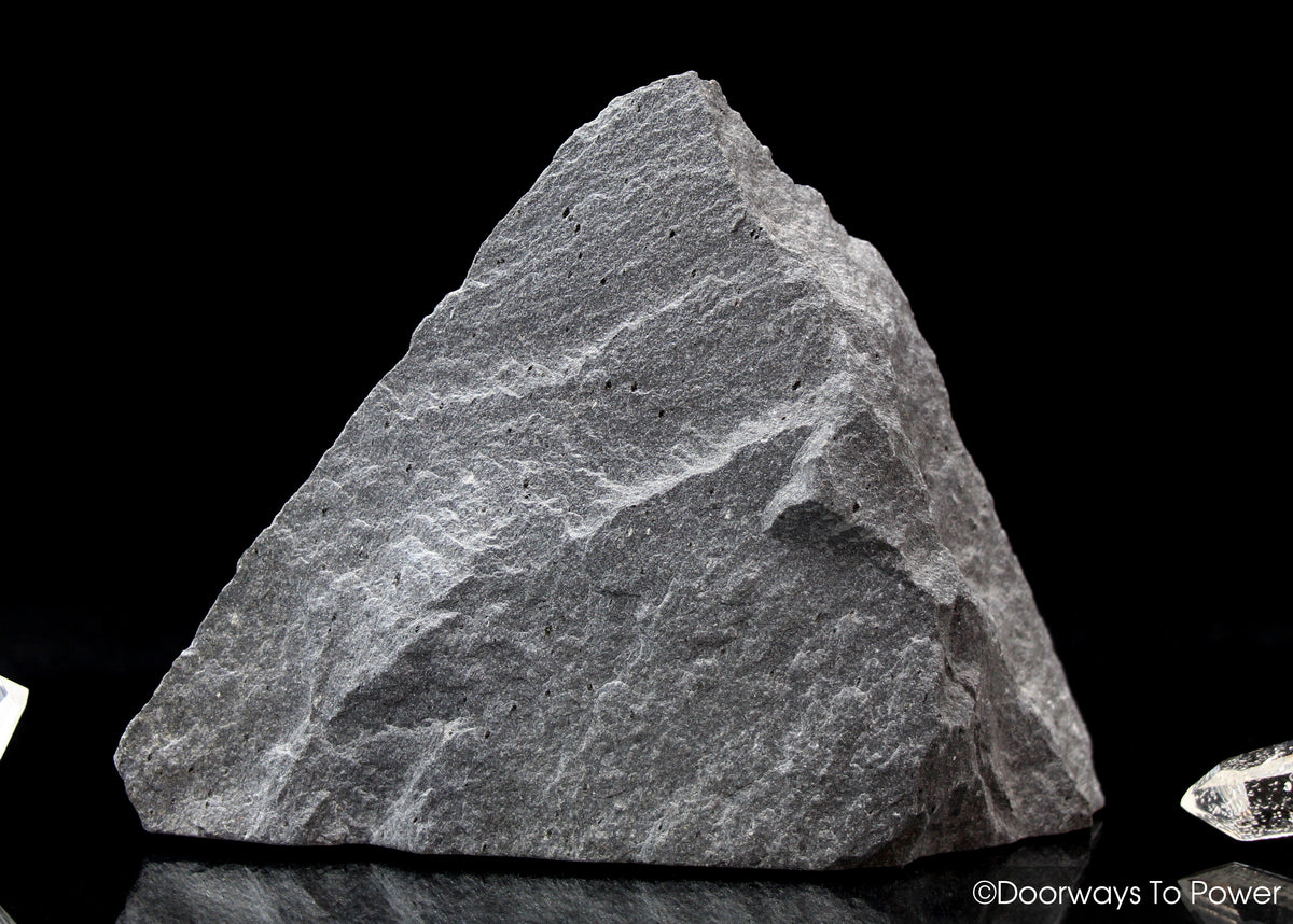 Black Azeztulite Triangle Crystal Altar Stone 