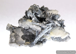 Stibnite & Calcite Specimen 'ODYSSEY'  Collectors Quality