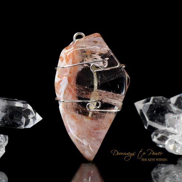 Azozeo Pink Fire Azeztulite Pendant