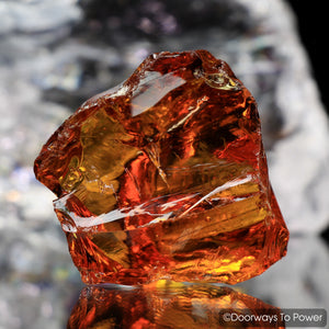 Lemurian Amber Monatomic Andara Crystal