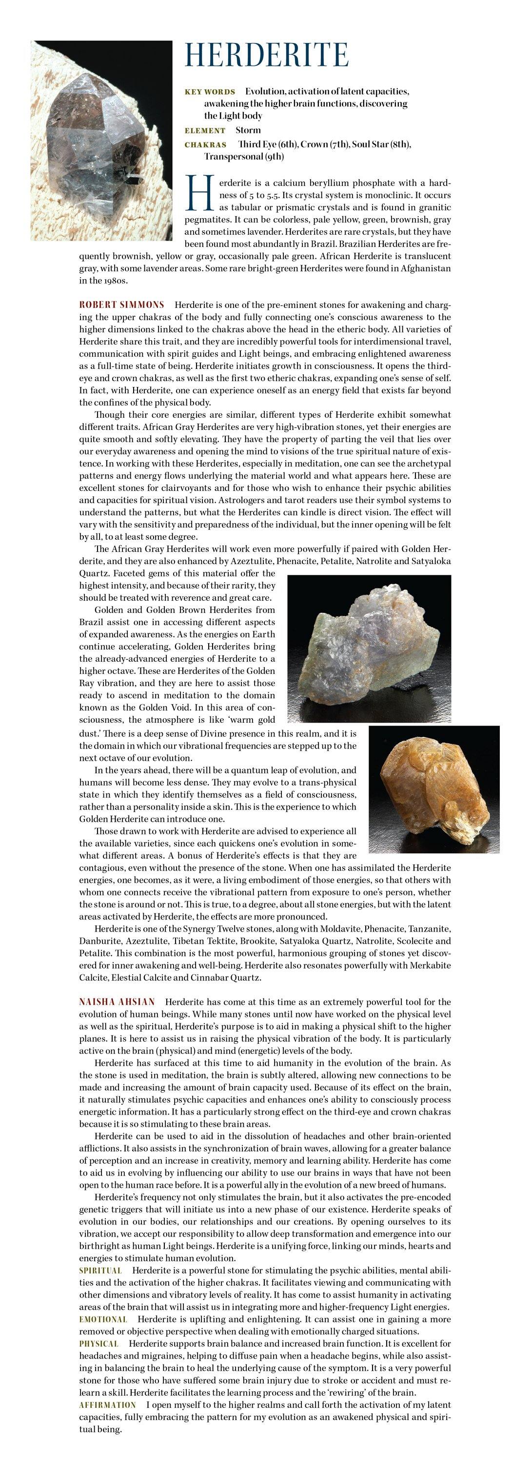 Herderite African Grey Crystal & Synergy 12 Ascension Stone