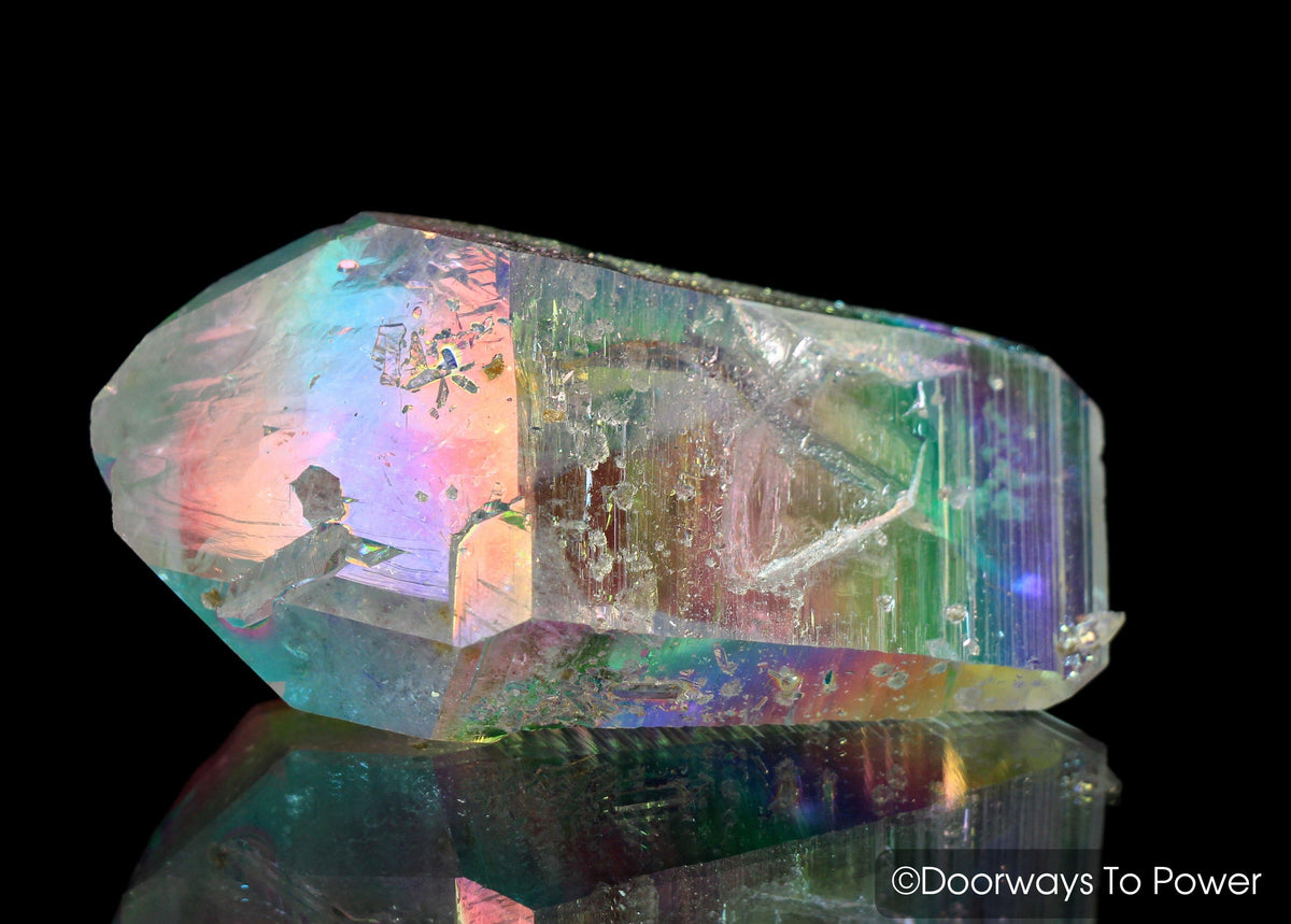 Lemurian Light Angel Aura Quartz Crystal Record keeper