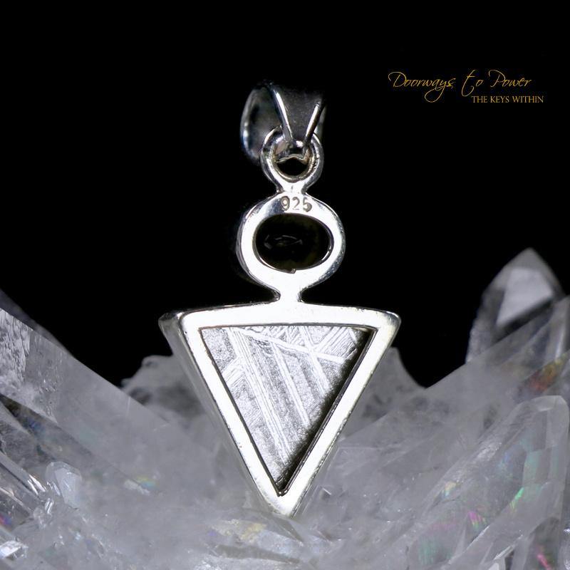  Light Language Pendant ™ Iron Meteorite Moldavite