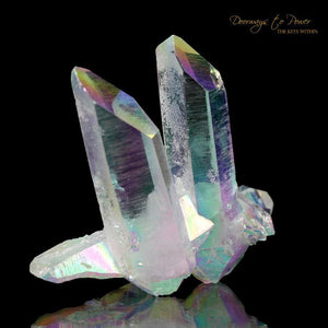 Angel Aura Lemurian Quartz Twin Crystal