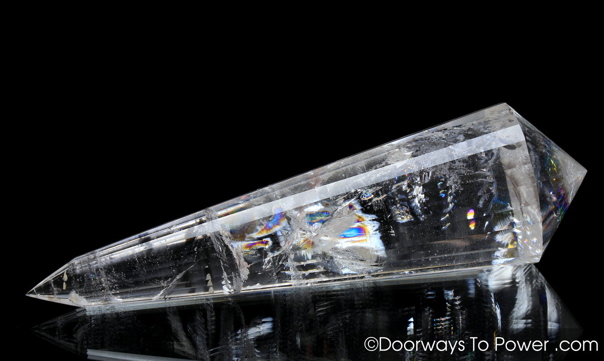 John of God Crystal 24 Sided Vogel Healing Wand 'Elevated Consciousness'